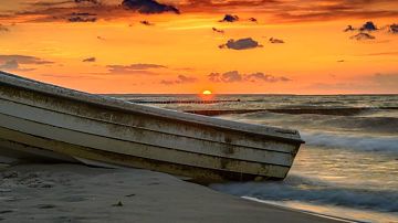 Ahlbeck-Strand-Sonnenuntergang