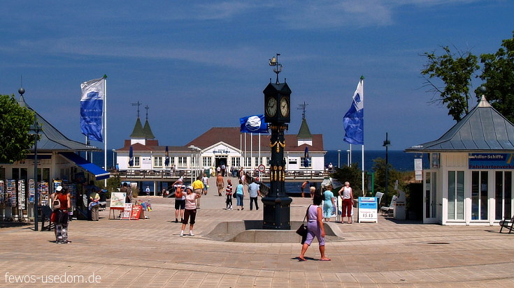 Seebrücke in Ahlbeck auf der Insel Usedom