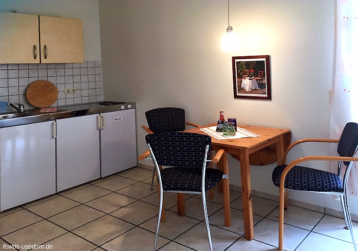 Ferienwohnung Usedom Ziemitz Küchenbereich
