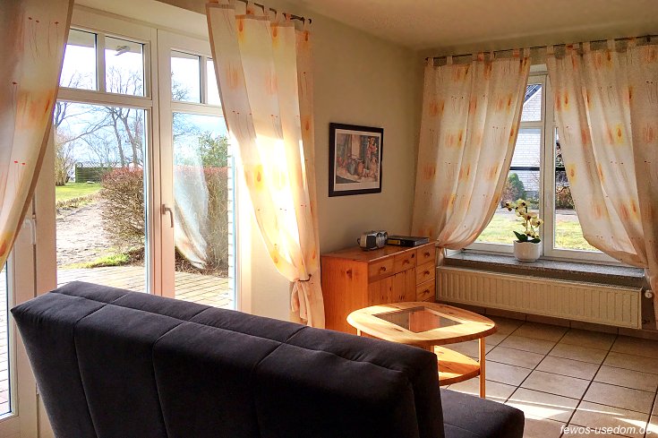 Ferienwohnung Usedom Ziemitz Wohnbereich