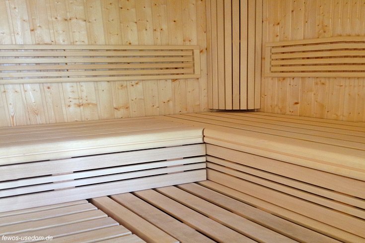 Sauna in der Ferienanlage in Ziemitz auf Usedom