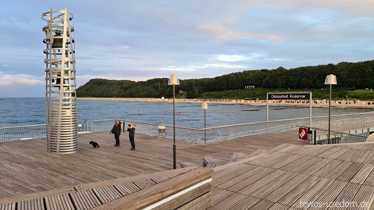 Seebrücke im Ostseebad Koserow auf der Insel Usedom