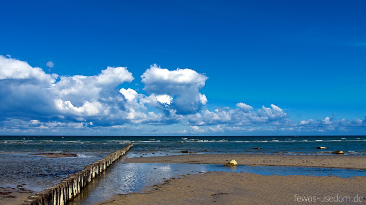Strand in Zempin auf Usedom an der Ostsee